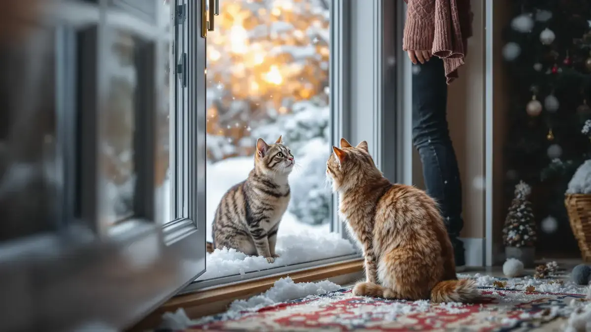 Ideální doba, po kterou lze nechat kočku venku v zimě bez rizika pro její zdraví