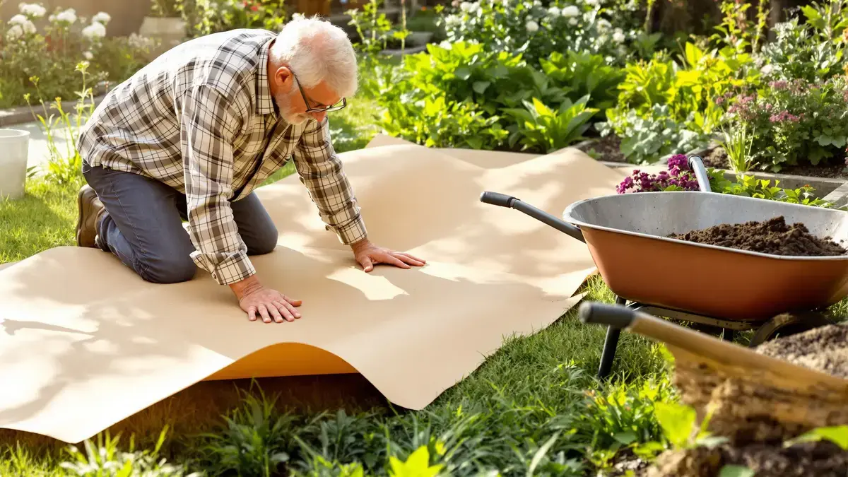 Technika kartonu umožňuje zahradníkům zlepšit půdu bez námahy a zároveň se vyhnout pletí